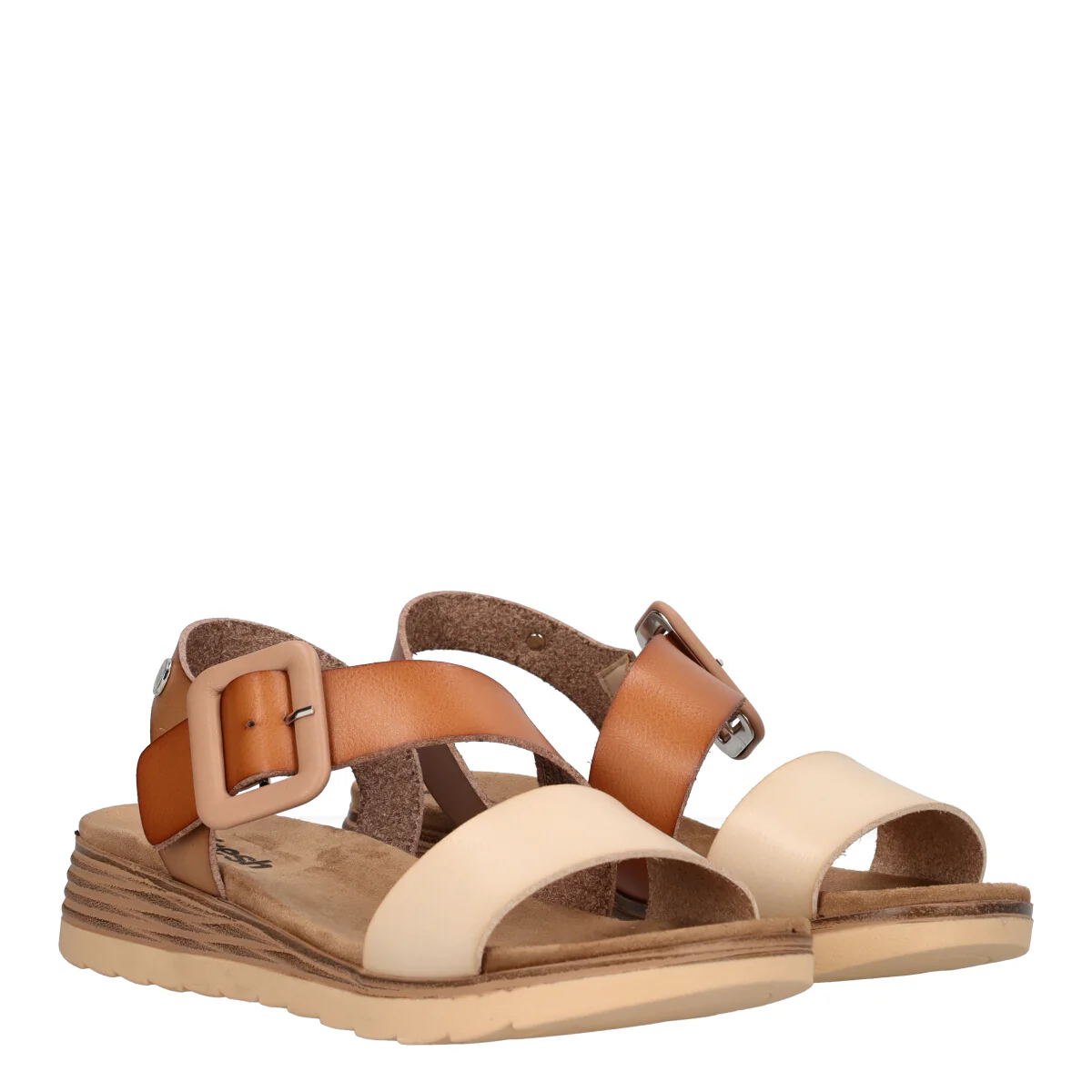 Zeppa Donna Taupe e Beige - Image 3
