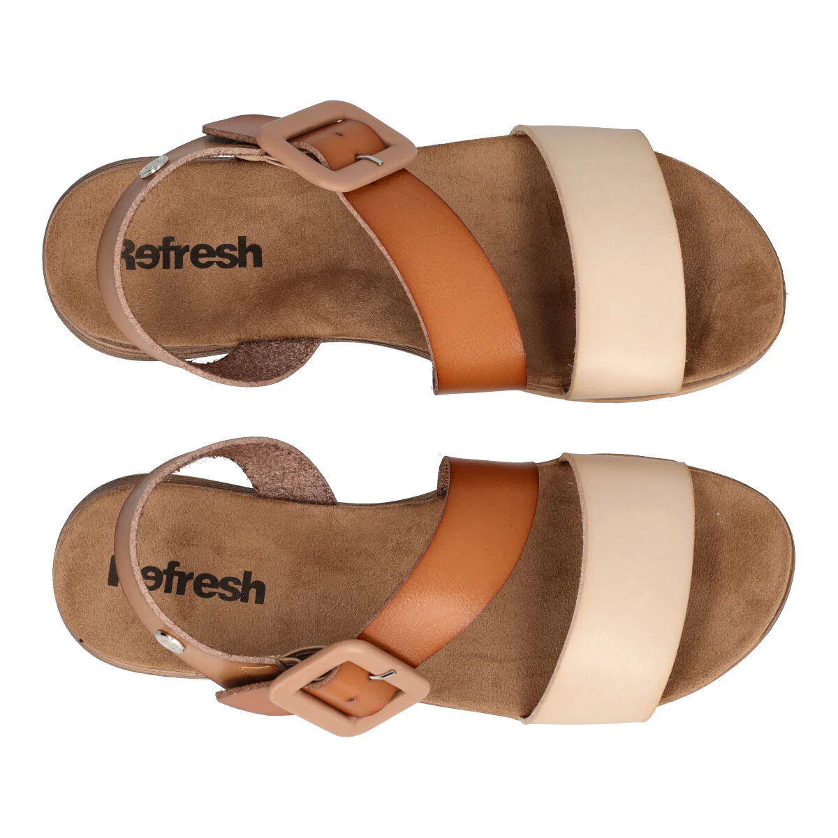 Zeppa Donna Taupe e Beige - Image 5