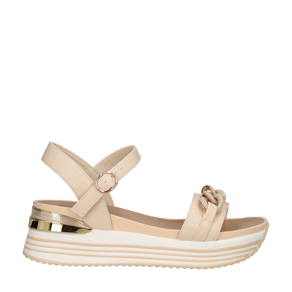 Zeppe Donna Beige Alte 6 cm