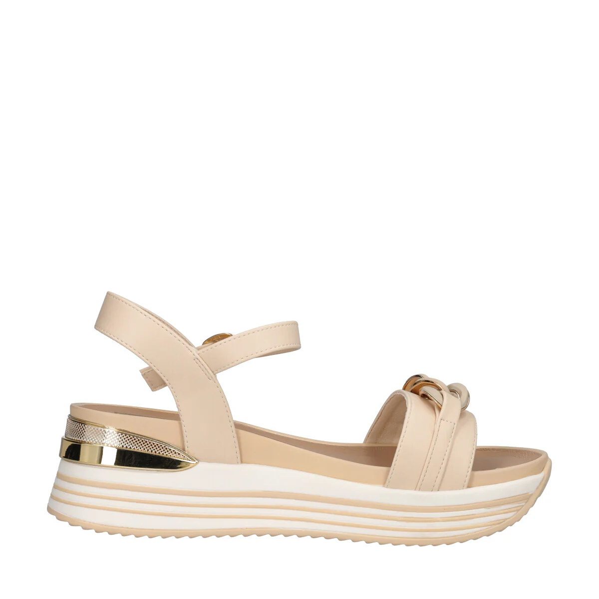 Zeppe Donna Beige Alte 6 cm - Image 2