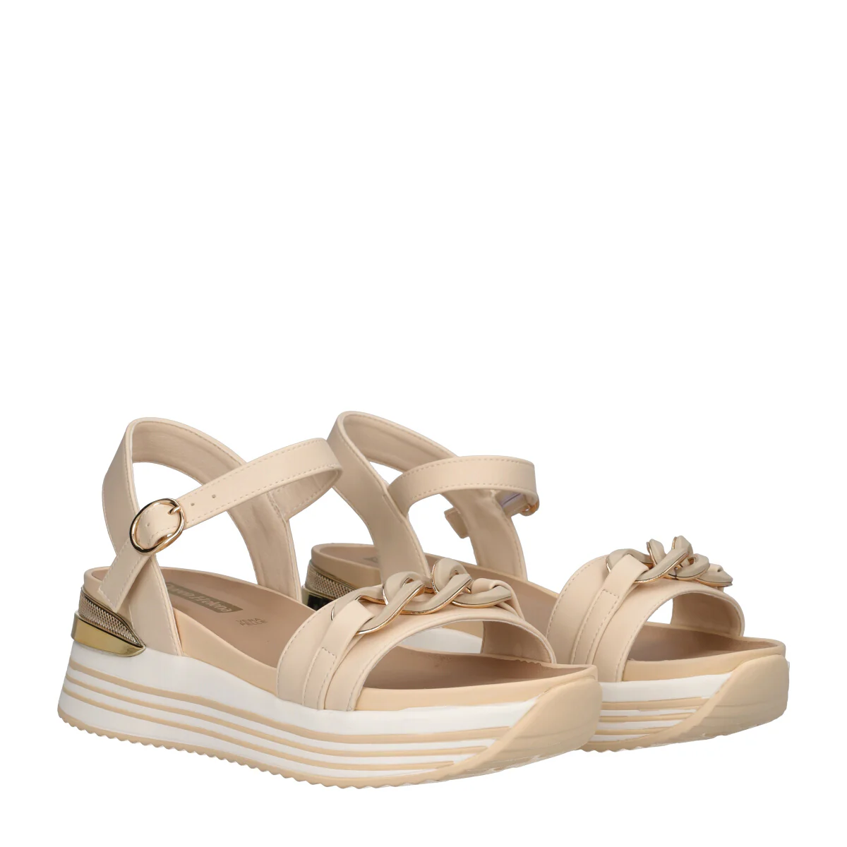 Zeppe Donna Beige Alte 6 cm - Image 3