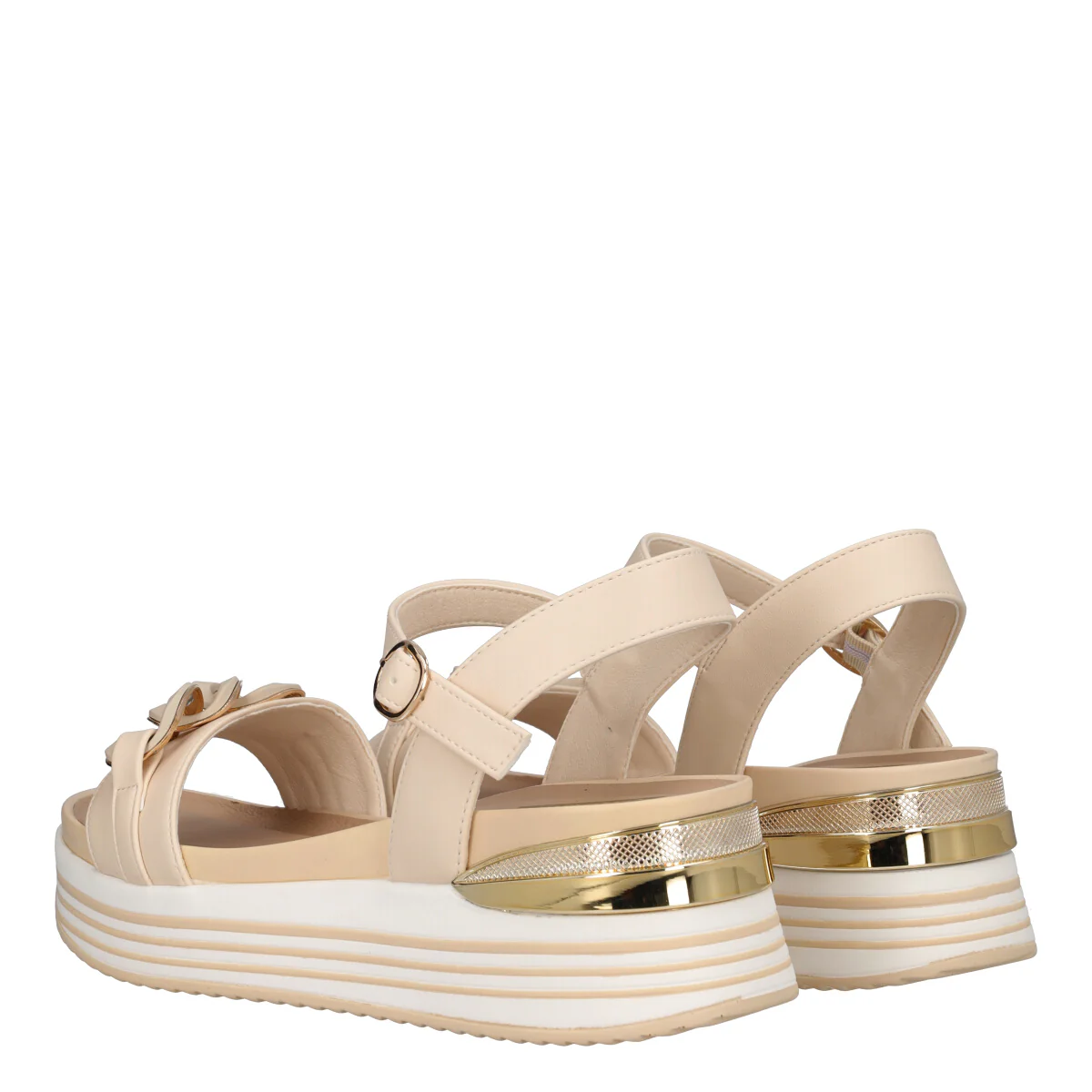 Zeppe Donna Beige Alte 6 cm - Image 4