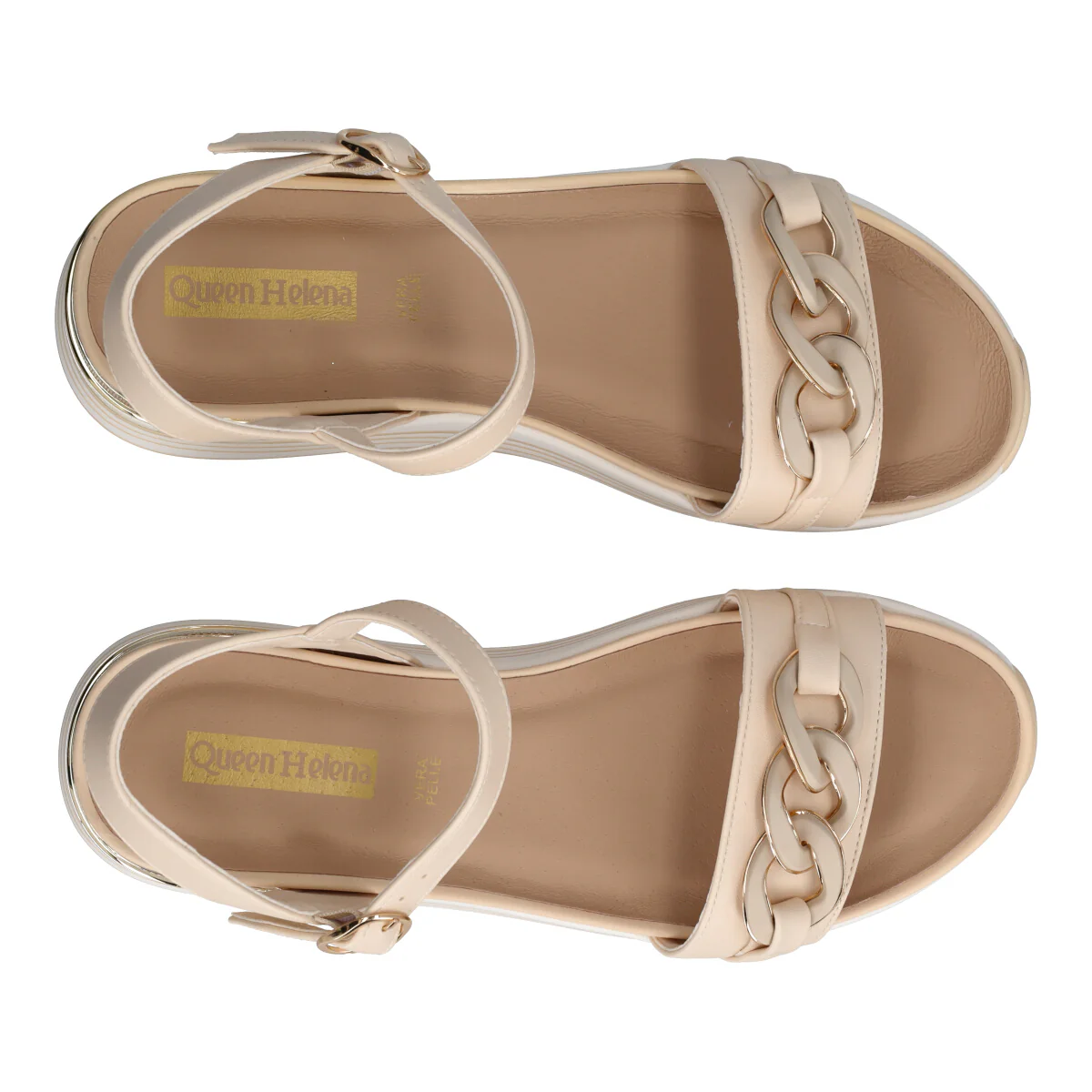 Zeppe Donna Beige Alte 6 cm - Image 5