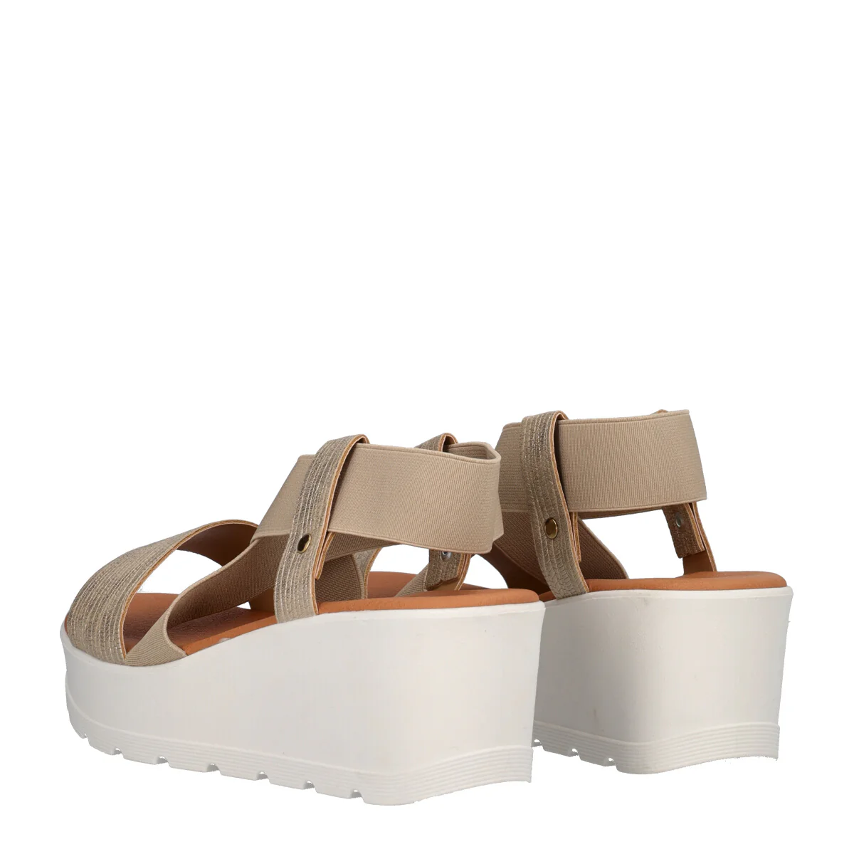 Zeppe Donna Beige-Platino - Image 3